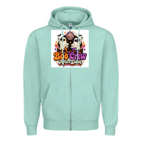 Seafoam spooky disco vibes Zipper Hoodie - Merry & Macabre