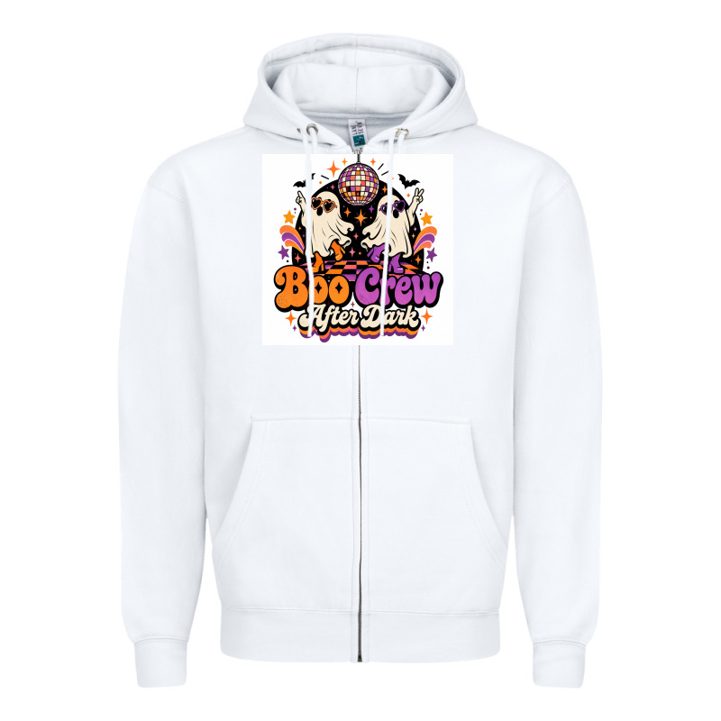 Spooky Disco Vibes Zipper Hoodie by Merry & Macabre | Teevron