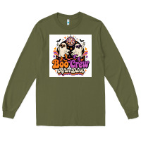 Army Green spooky disco vibes Long Sleeve Tee - Merry & Macabre