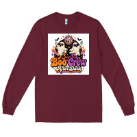 Burgundy spooky disco vibes Long Sleeve Tee - Merry & Macabre