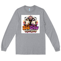 Heather Grey spooky disco vibes Long Sleeve Tee - Merry & Macabre