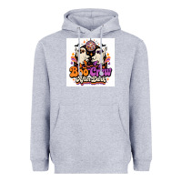 Heather Grey spooky disco vibes Heavyweight Hoodie - Merry & Macabre