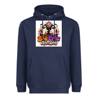 Navy spooky disco vibes Heavyweight Hoodie - Merry & Macabre