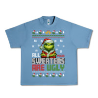 Pebble Blue ugly Christmas Urban Heavy Tee - killa-kam