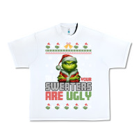White ugly Christmas Urban Heavy Tee - killa-kam