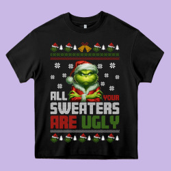 ugly Christmas Heavy Core Tee | Teevron