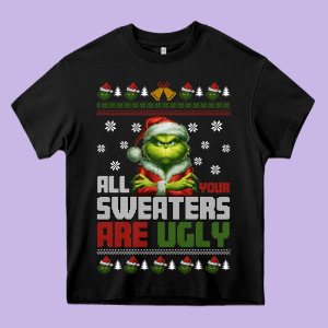 Ugly Christmas Heavy Core Tee Designed By Killa-kam