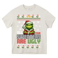 Cream ugly Christmas Heavy Core Tee - killa-kam