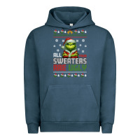 Pigment Midnight Navy ugly Christmas Urban Hoodie - killa-kam
