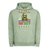Pigment Oil Green ugly Christmas Urban Hoodie - killa-kam
