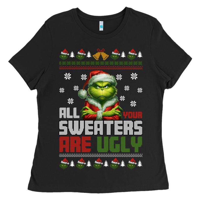 Ugly Christmas Ladies Tee by killa-kam | Teevron