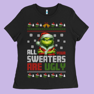 Ugly Christmas Ladies Tee Designed By Killa-kam