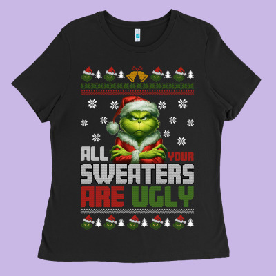 Ladies Tee ugly Christmas