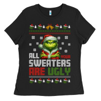 Black ugly Christmas Ladies Tee - killa-kam