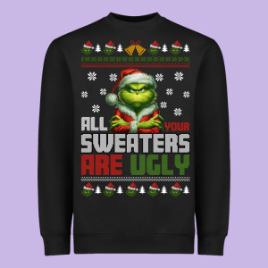 Ugly Christmas Heavyweight Sweatshirt Designed By Killa-kam
