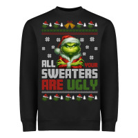 Black ugly Christmas Heavyweight Sweatshirt - killa-kam