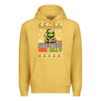 Antique Gold ugly Christmas Premium Hoodie - killa-kam