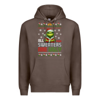 Coffee ugly Christmas Premium Hoodie - killa-kam