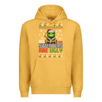 Mustard ugly Christmas Premium Hoodie - killa-kam