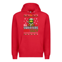 Red ugly Christmas Premium Hoodie - killa-kam