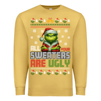 Antique Gold ugly Christmas Premium Sweatshirt - killa-kam