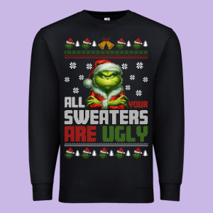 Ugly Christmas Premium Sweatshirt Designed By Killa-kam