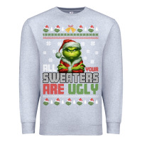 Heather Grey ugly Christmas Premium Sweatshirt - killa-kam