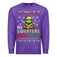 Purple ugly Christmas Premium Sweatshirt - killa-kam