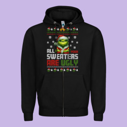 ugly Christmas Zipper Hoodie | Teevron