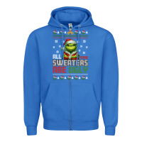 True Royal ugly Christmas Zipper Hoodie - killa-kam