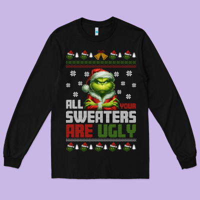 Long Sleeve Tee ugly Christmas