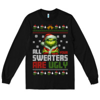 Black ugly Christmas Long Sleeve Tee - killa-kam