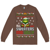 Chestnut ugly Christmas Long Sleeve Tee - killa-kam