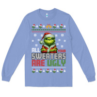 Colony Blue ugly Christmas Long Sleeve Tee - killa-kam
