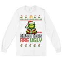 White ugly Christmas Long Sleeve Tee - killa-kam