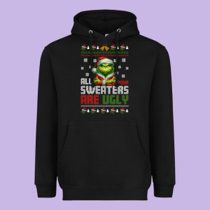 Ugly Christmas Heavyweight Hoodie Designed By Killa-kam