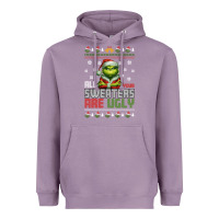 Lavender ugly Christmas Heavyweight Hoodie - killa-kam
