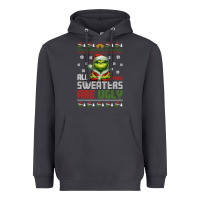 Smoke ugly Christmas Heavyweight Hoodie - killa-kam