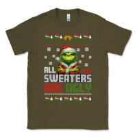 Army Green ugly Christmas Classic Tee - killa-kam