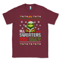 Burgundy ugly Christmas Classic Tee - killa-kam