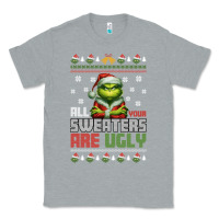 Heather Grey ugly Christmas Classic Tee - killa-kam