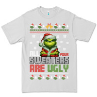 Dove Grey ugly Christmas Premium Tee - killa-kam