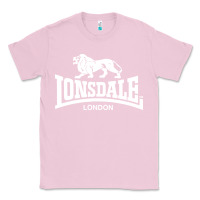 Bubblegum Pink lonsdale classic logo lion Classic Tee - DesignPulse