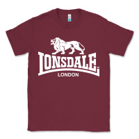 Burgundy lonsdale classic logo lion Classic Tee - DesignPulse