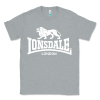 Heather Grey lonsdale classic logo lion Classic Tee - DesignPulse