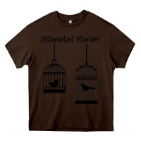 Chocolate Brown Attempted Murder Heavy Core Tee - Bettercallsaul