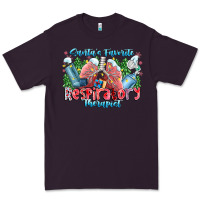 Plum santa's favorite respiratory therapist Premium Tee - CowhideDigitalArt