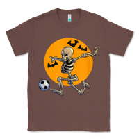 Chestnut skeleton soccer player funny halloween blood moon Classic Tee - DesignPulse