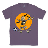 Lavender skeleton soccer player funny halloween blood moon Classic Tee - DesignPulse