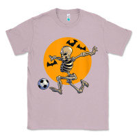 Lilac skeleton soccer player funny halloween blood moon Classic Tee - DesignPulse